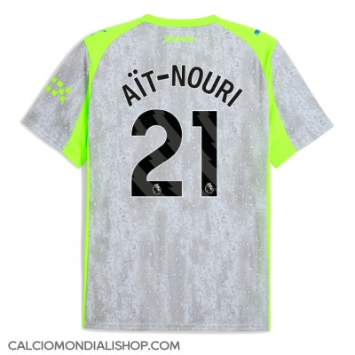 Maglie da calcio Manchester City Rayan Ait-Nouri #21 Terza Maglia 2025-26 Manica Corta Maglie da calcio Manchester City Rayan Ait-Nouri #21 Terza Maglia 2025-26 Manica Corta